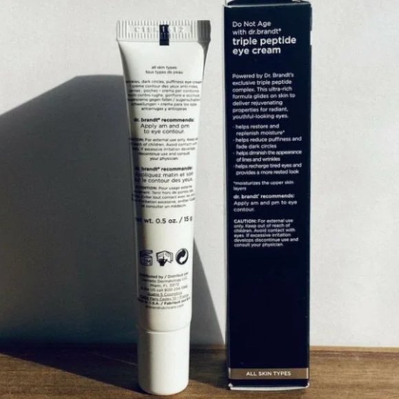 BNIB Dr. Brandt do not age  TRIPLE PEPTIDE EYE CREAM 0.5 oz / 15 g - Picture 4 of 5